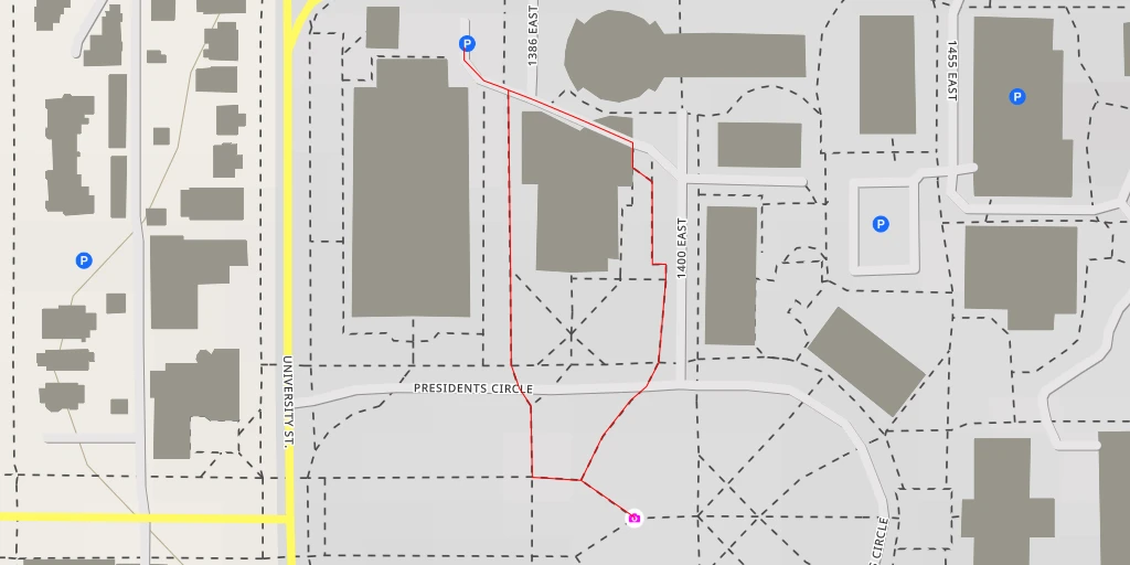 Carte de l'itinéraire :  Presidents Circle - Salt Lake City