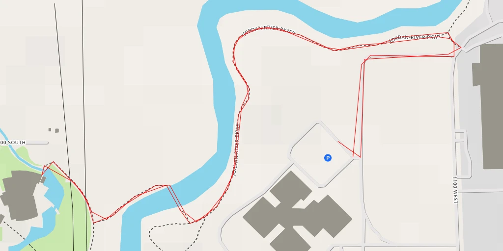 Map of the trail for Utah Cultural Celebration Center - 3100 South - West Valley City