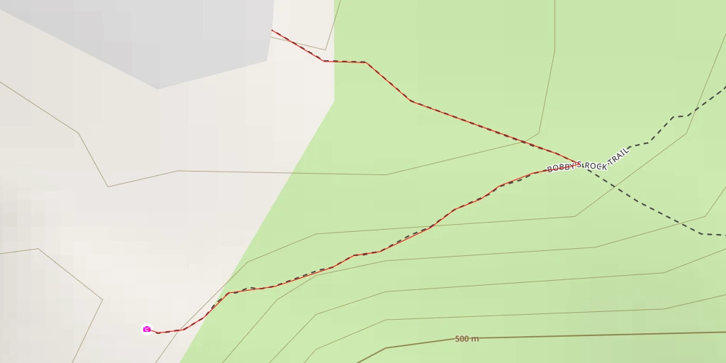 Map of the trail for AI - Bobby's Rock