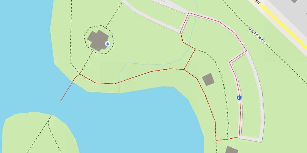 Map of the trail for Bluff Trail