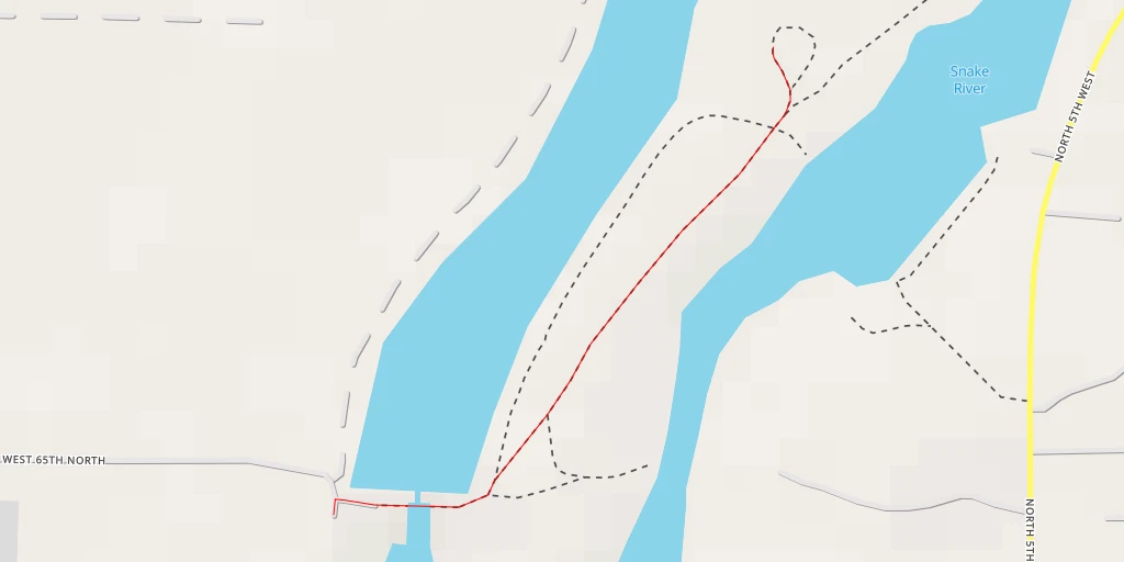 Map of the trail for Snake River