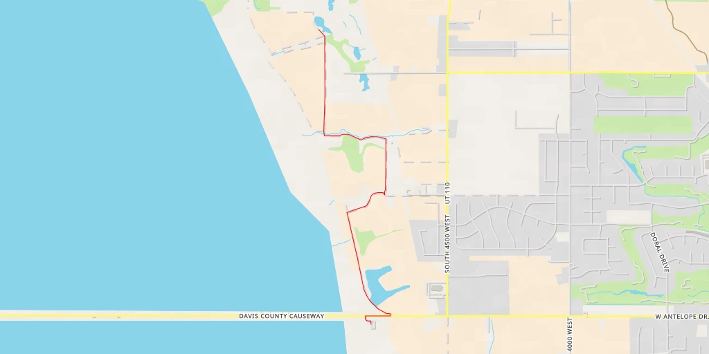 Map of the trail for West 700 South - West 700 South