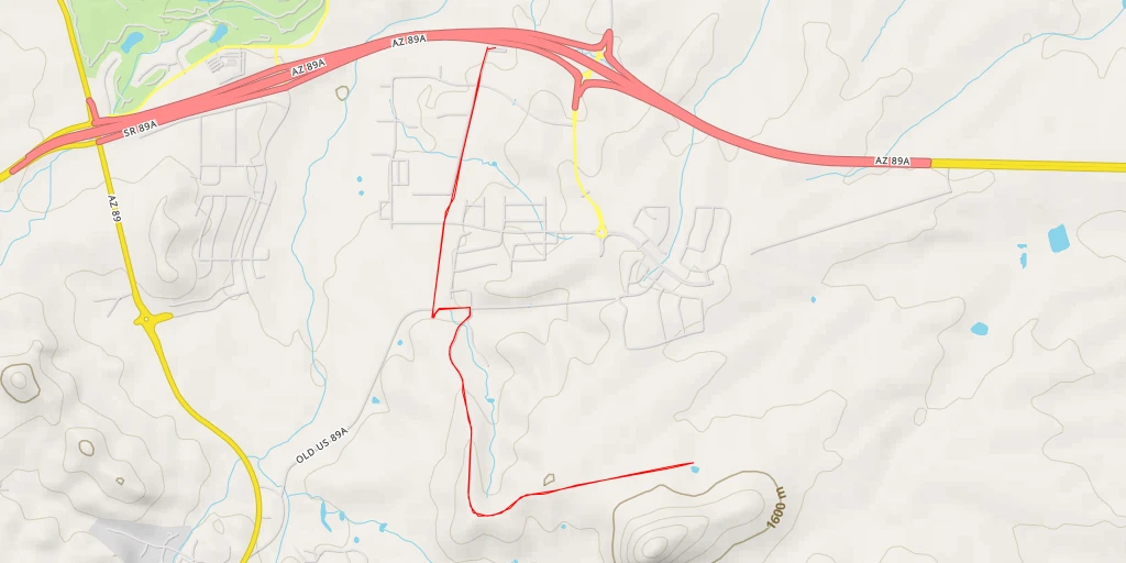 Map of the trail for Fortress Trail - Fortress Trail - Prescott