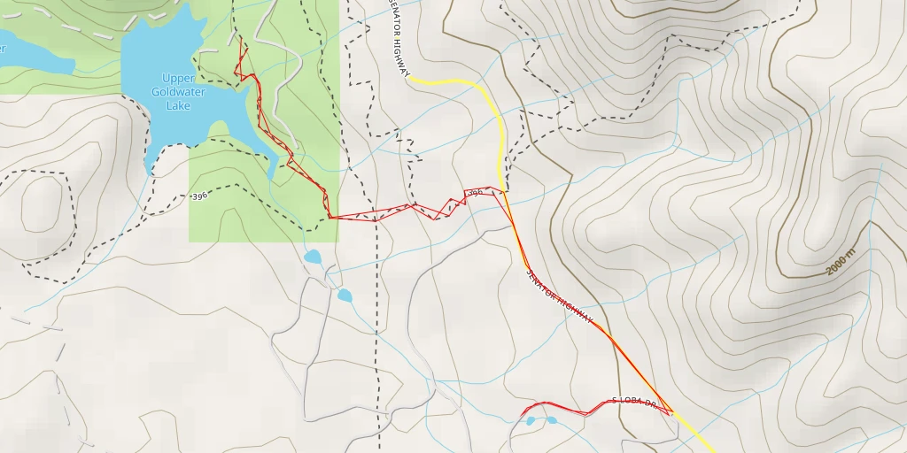 Carte de l'itinéraire :  South Loba Drive