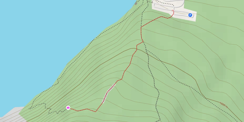 Carte de l'itinéraire :  Fairview Lookout