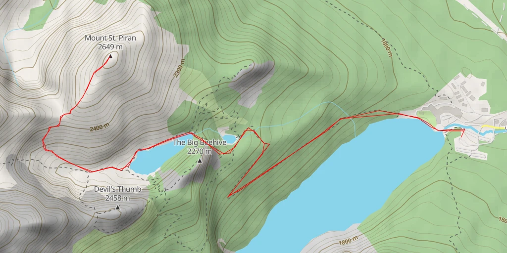 Carte de l'itinéraire :  Mount St. Piran