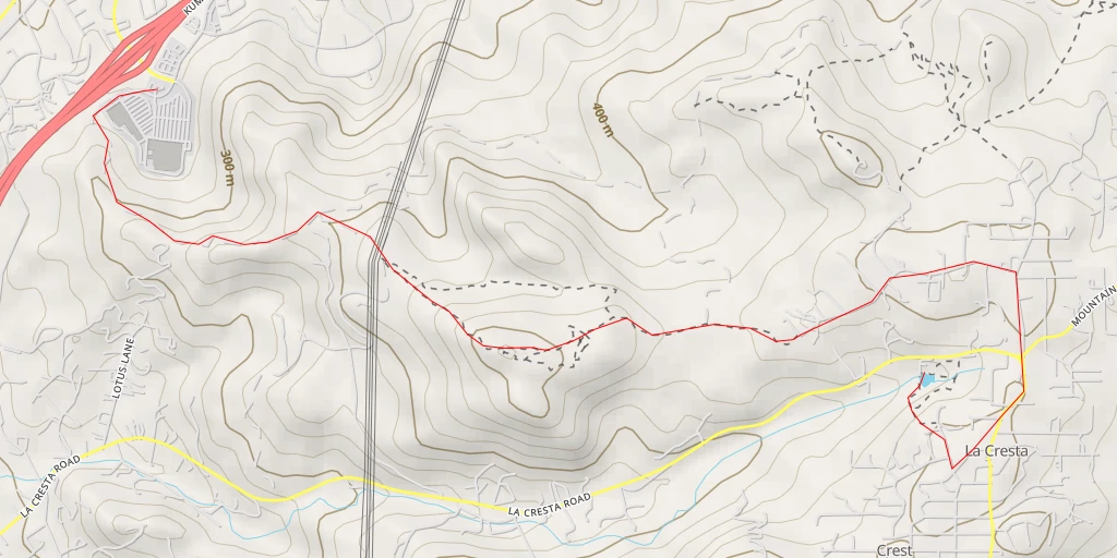 Map of the trail for Private pond