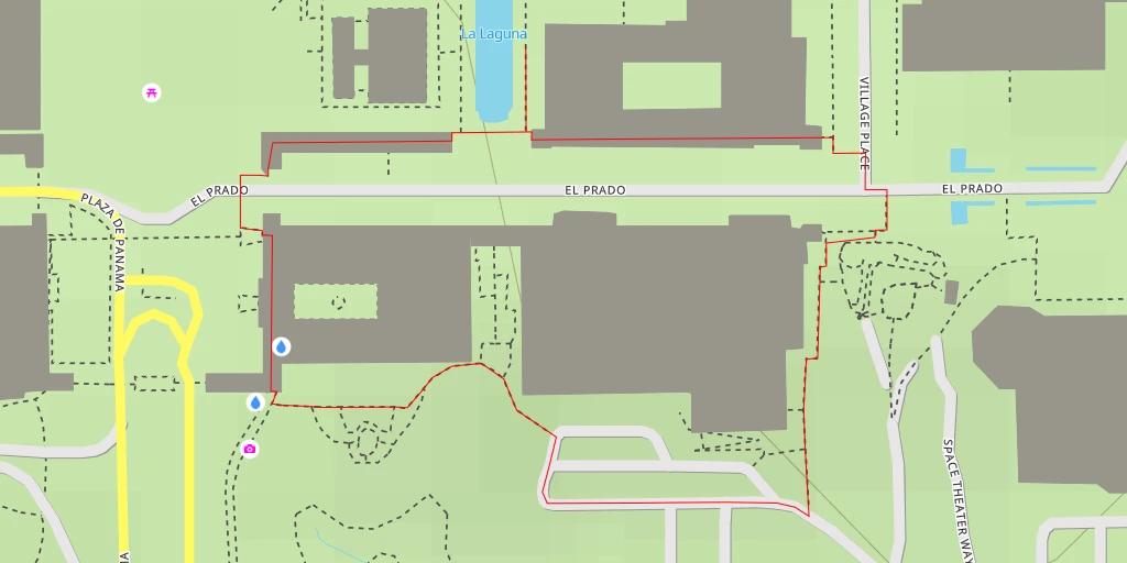 Map of the trail for La Laguna