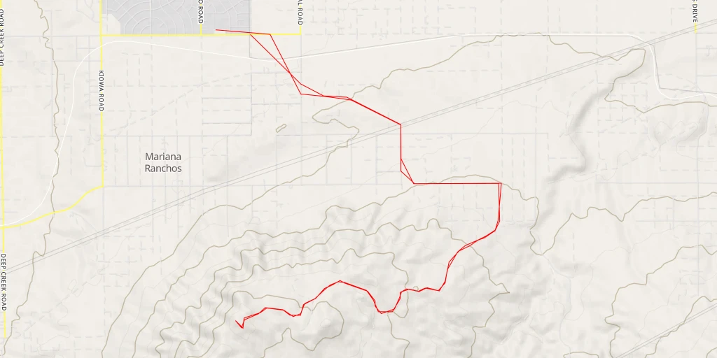 Map of the trail for Ord