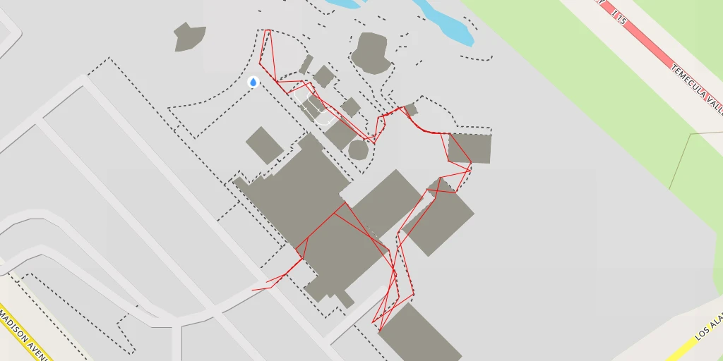 Map of the trail for Temecula Valley Freeway - Murrieta