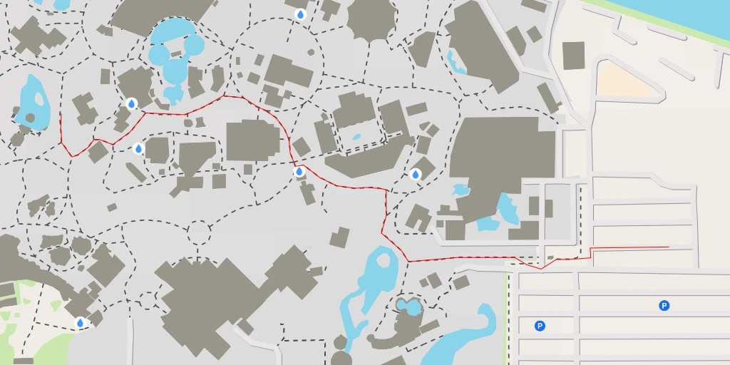 Map of the trail for SeaWorld San Diego - Sea World Drive - San Diego