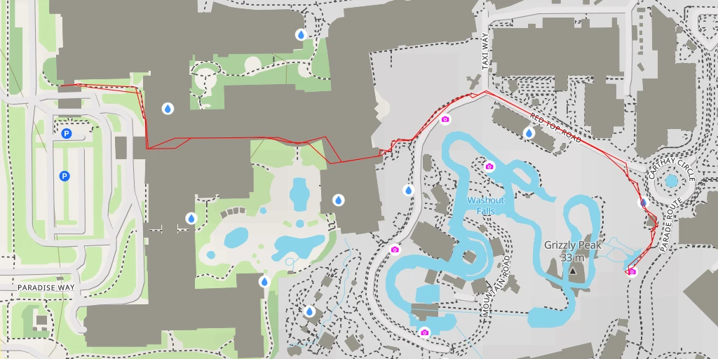 Carte de l'itinéraire :  Parade Route Lighting Tower - Anaheim