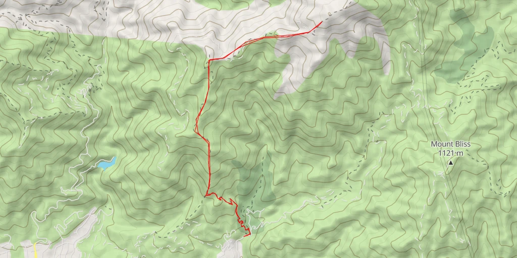 Map of the trail for Rankin Peak