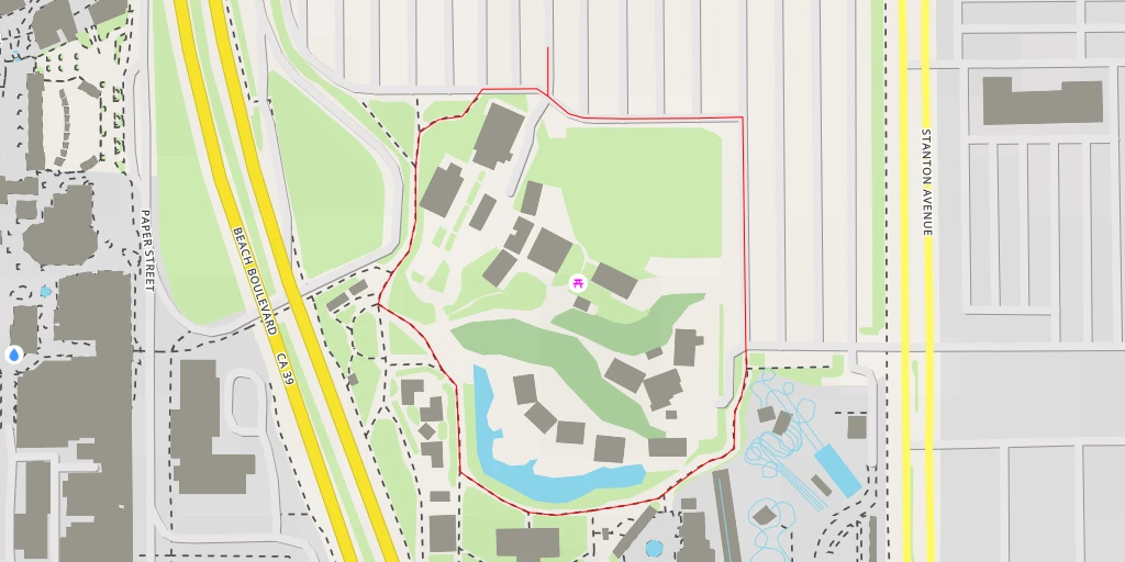 Map of the trail for KSC Footways North