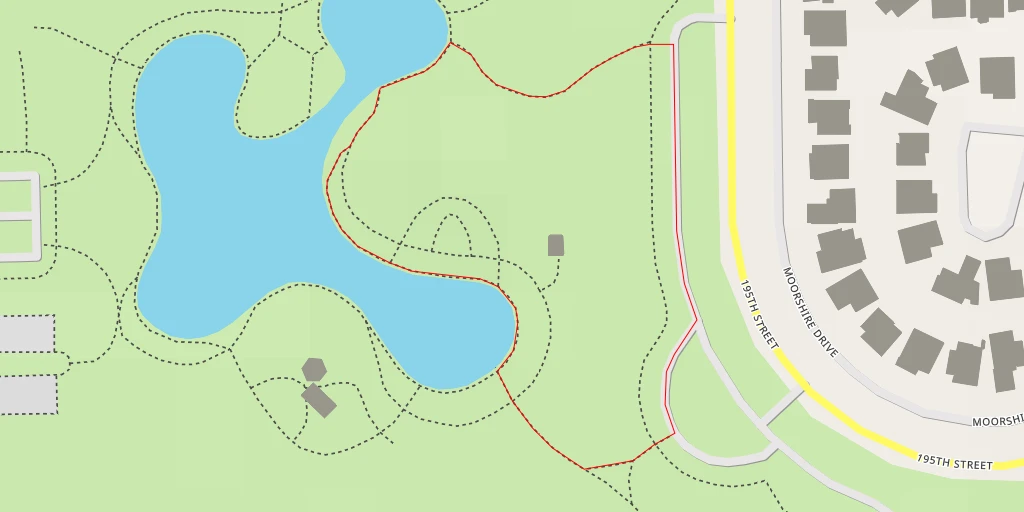 Map of the trail for 195th Street