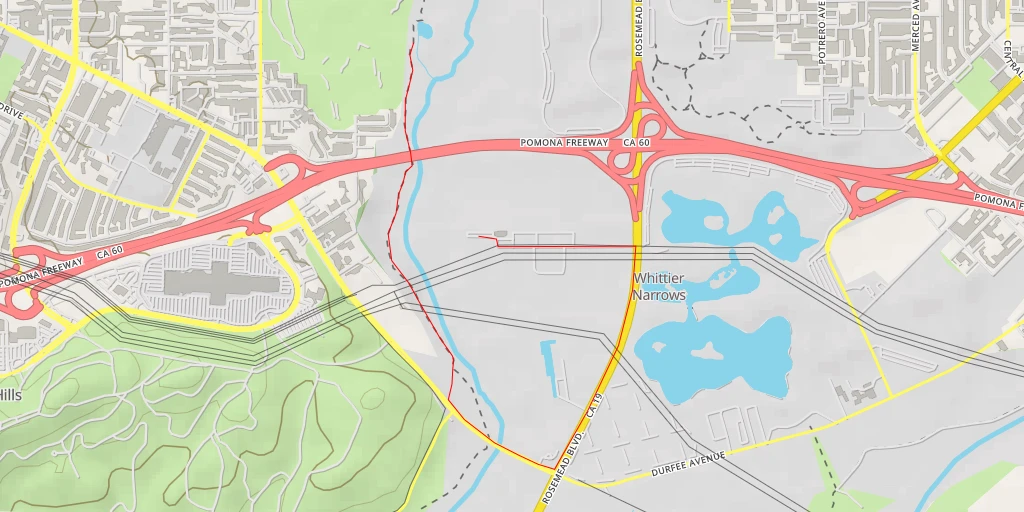 Map of the trail for Rio Hondo River Trail - Rio Hondo River Trail