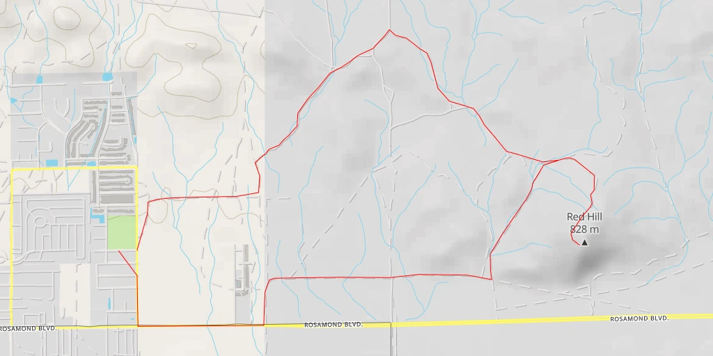 Map of the trail for Red Hill