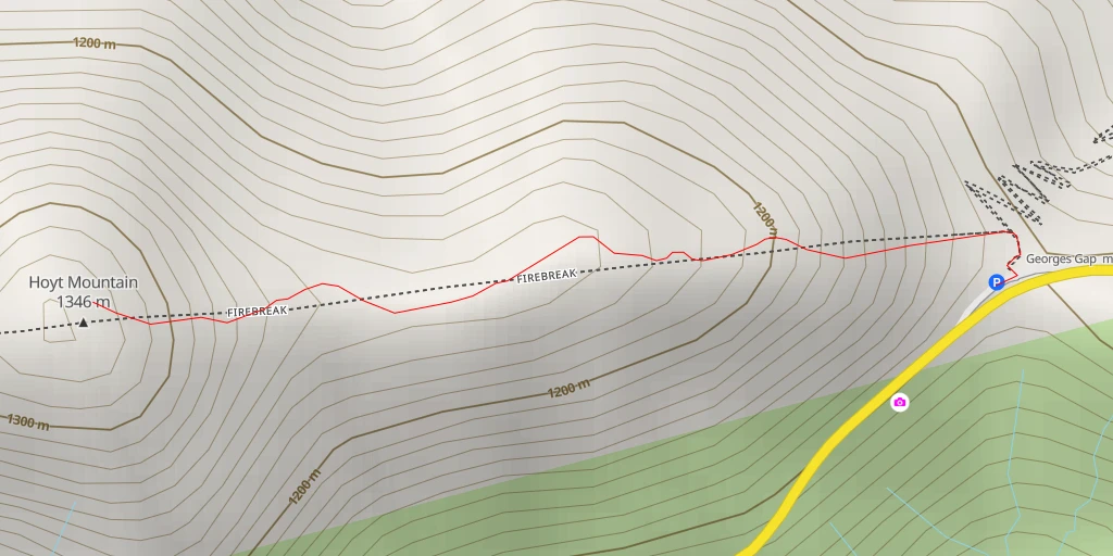 Carte de l'itinéraire :  Hoyt Mountain