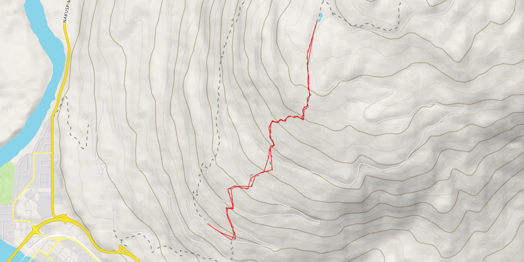 Carte de l'itinéraire :  Summit Trail - Summit Trail - Area B (Shelter Bay/Mica Creek)