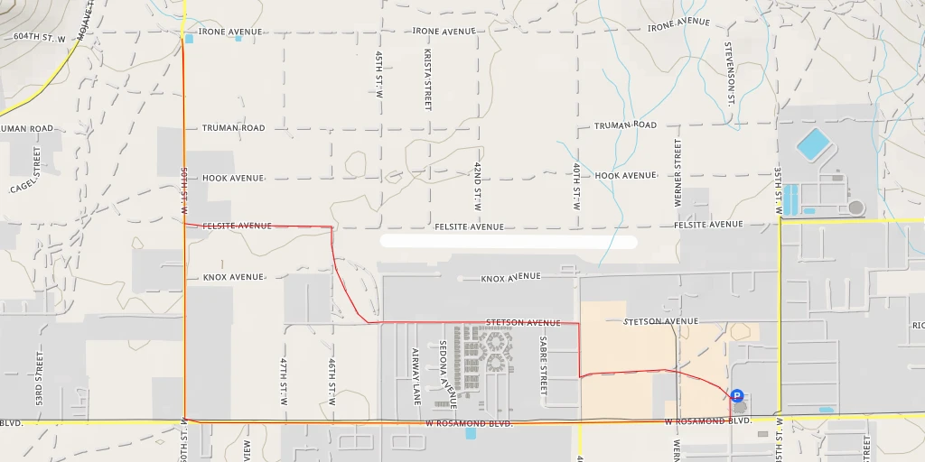 Map of the trail for Irone Avenue - Irone Avenue