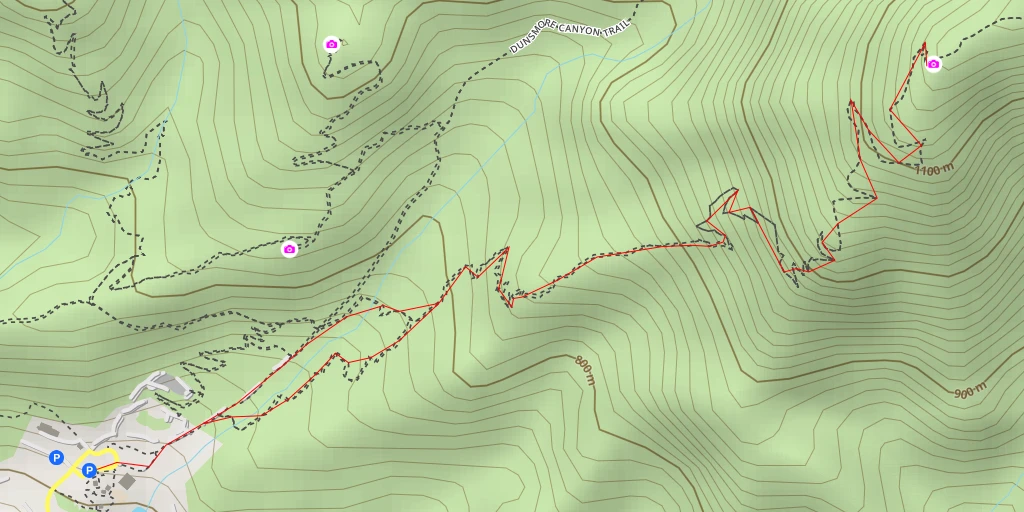 Map of the trail for The Redoubt