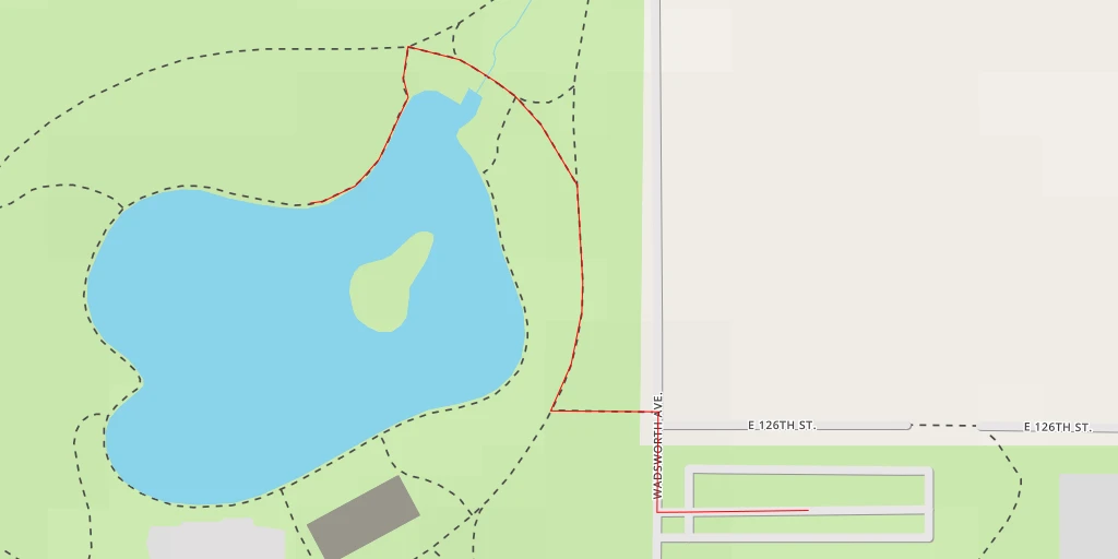 Map of the trail for Wadsworth Avenue - South Gate