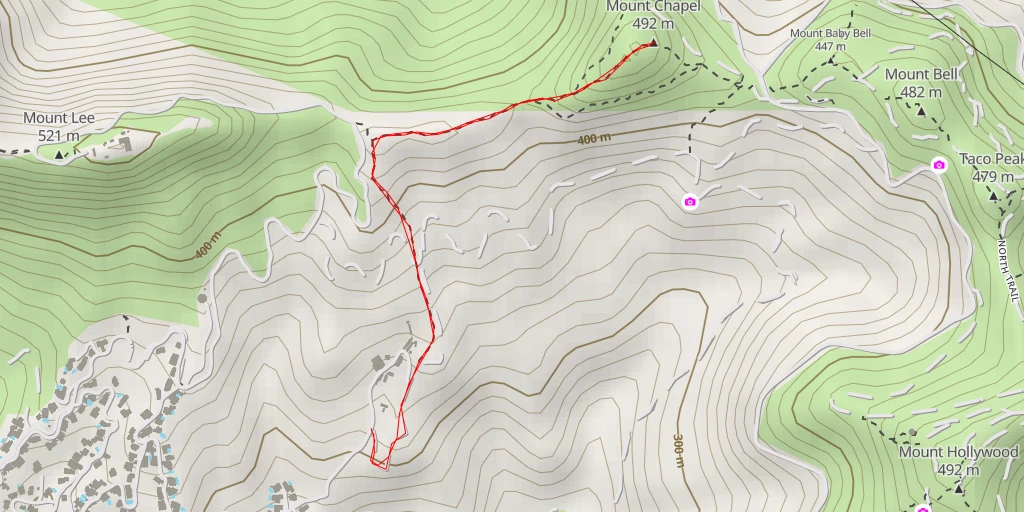 Carte de l'itinéraire :  Mount Chapel