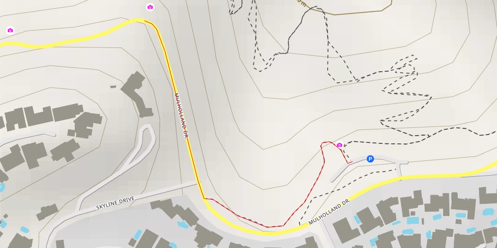 Map of the trail for Dead Man Overlook