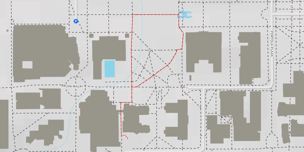 Map of the trail for Shapiro Fountain