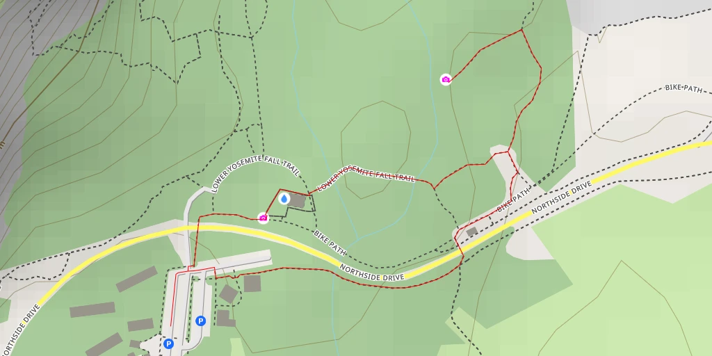 Map of the trail for Falls View