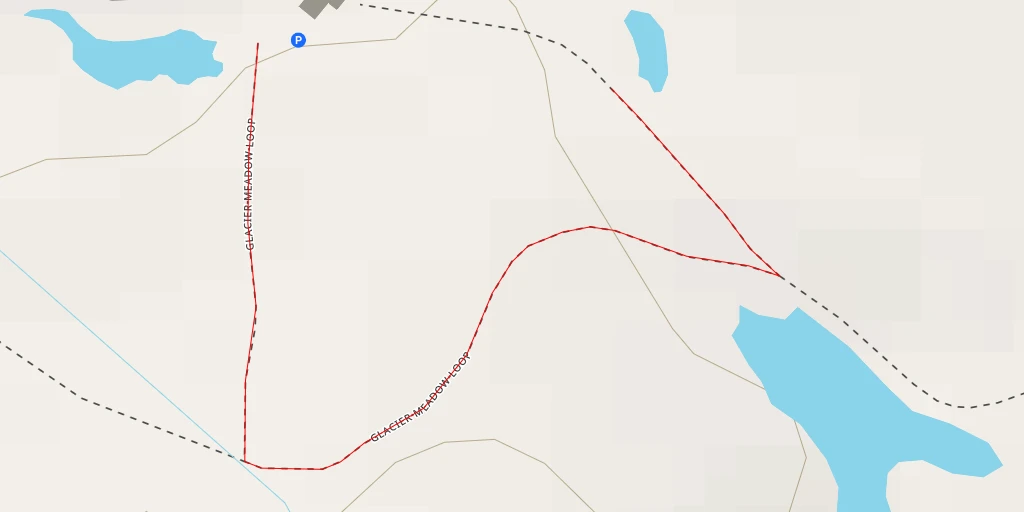 Map of the trail for Glacier Meadow Loop - Glacier Meadow Loop