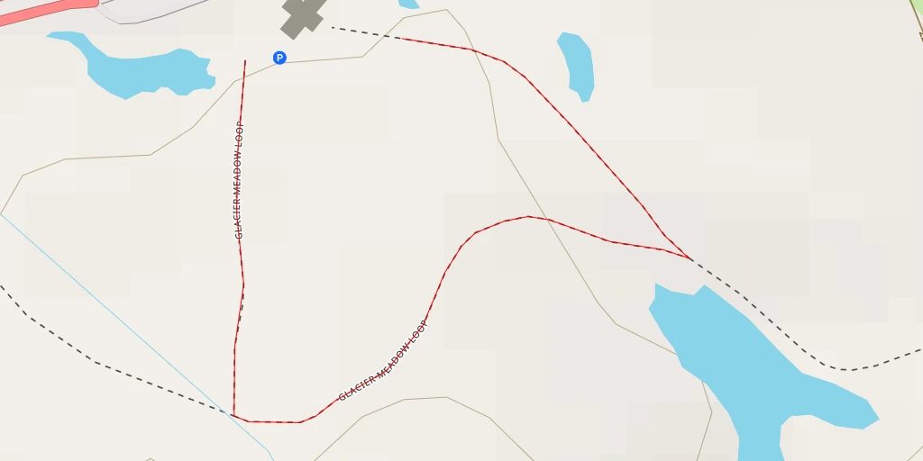 Map of the trail for Glacier Meadow Loop - Glacier Meadow Loop