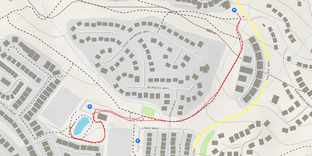 Carte de l'itinéraire :  Links Way - Kamloops