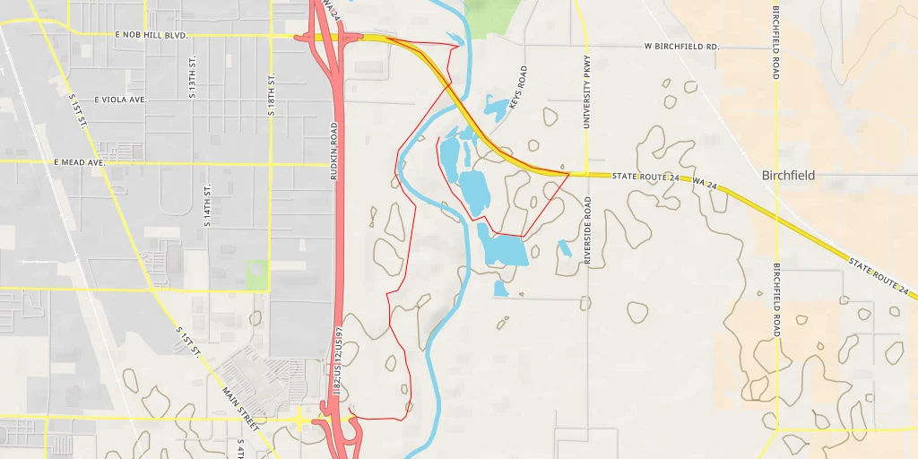 Map of the trail for Dike Road - Dike Road