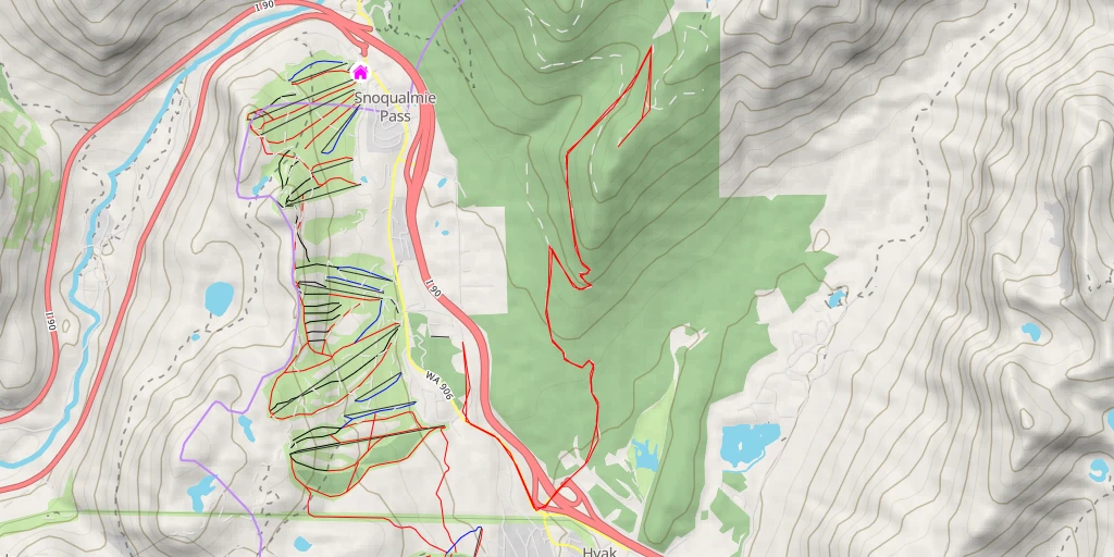 Carte de l'itinéraire :  National Forest Development Road 020