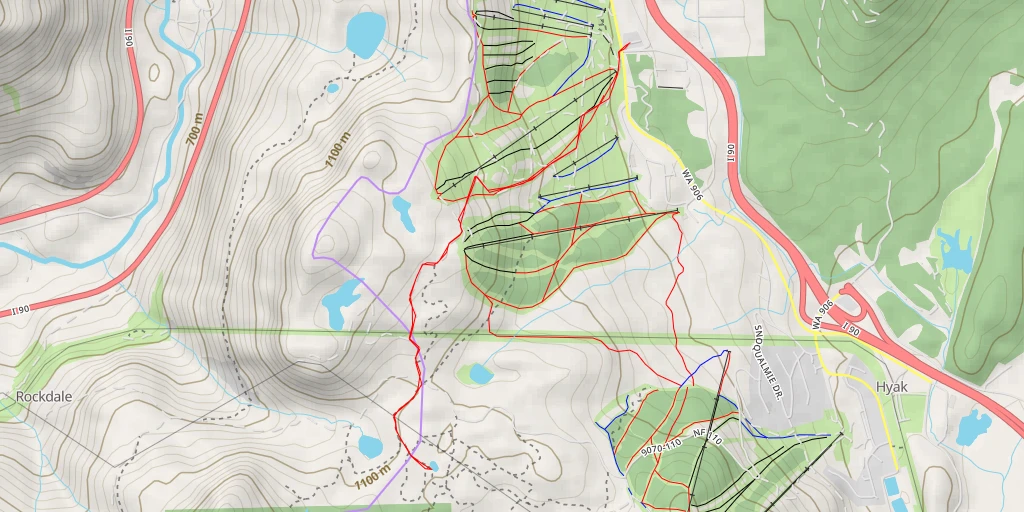 Map of the trail for Forest Road 9070-110 - Forest Road 9070-110