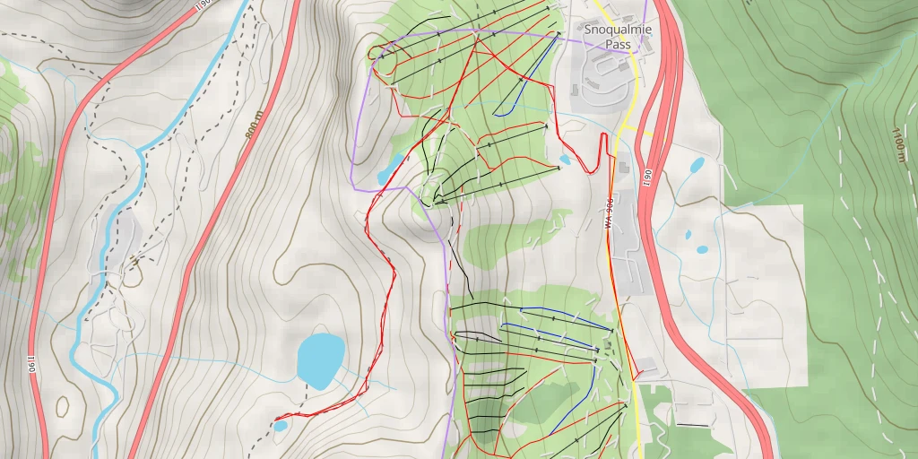 Map of the trail for Pacific Crest National Scenic Trail #2000 - Pacific Crest National Scenic Trail #2000