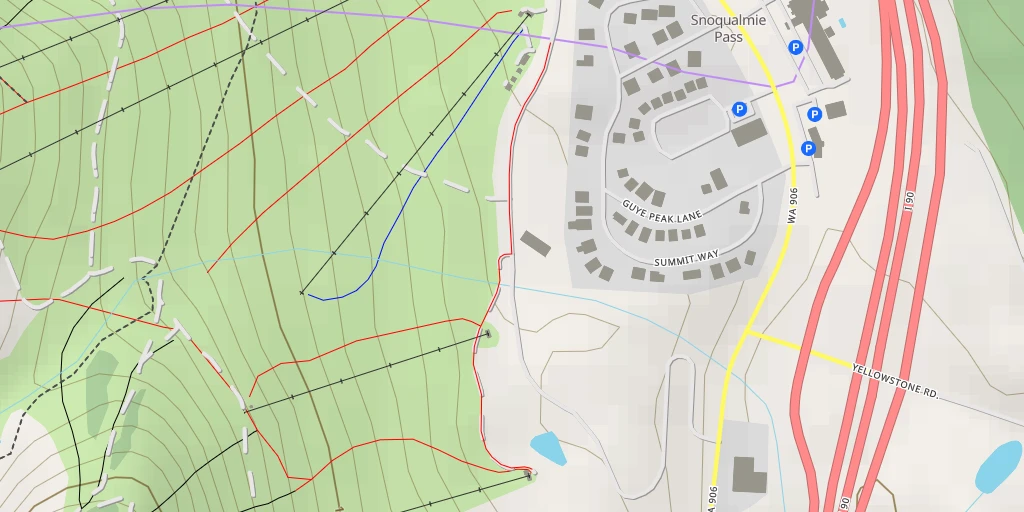 Carte de l'itinéraire :  Summit Way