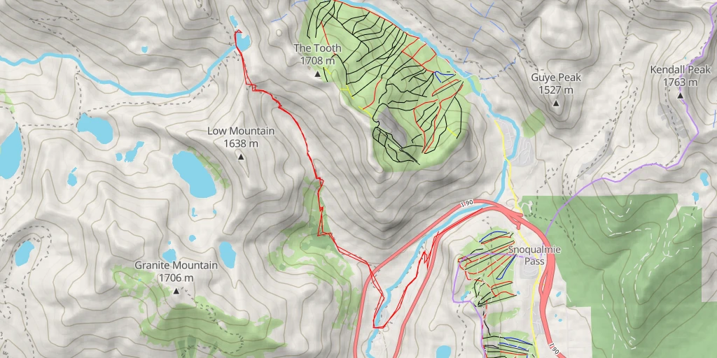 Carte de l'itinéraire :  Melakwa Lake