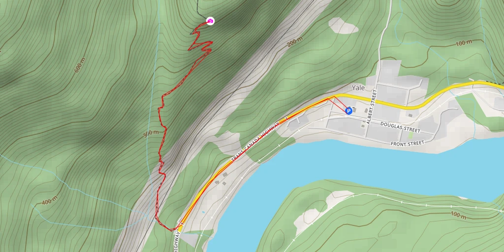 Map of the trail for Spirit Caves Trail - Spirit Caves Trail - Area B (South Fraser Canyon/Sunshine Valley)