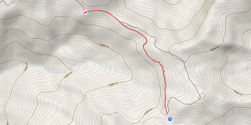 Map of the trail for AI - Mutton Mountain