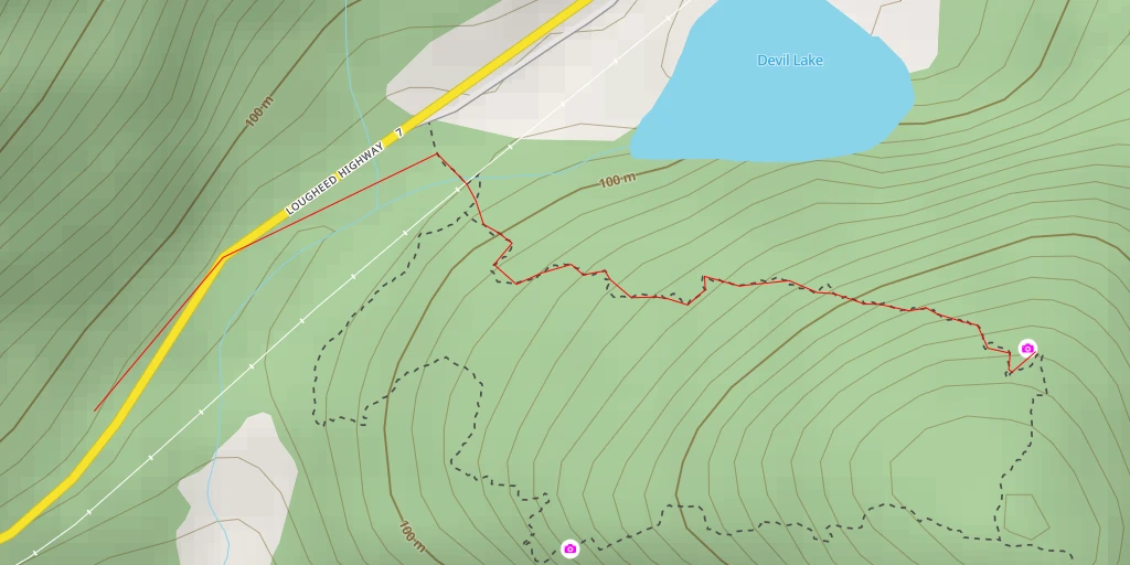 Map of the trail for Landstrom Ridge Trail