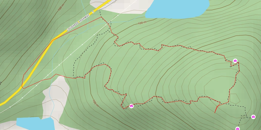 Map of the trail for Landstrom Ridge Trail