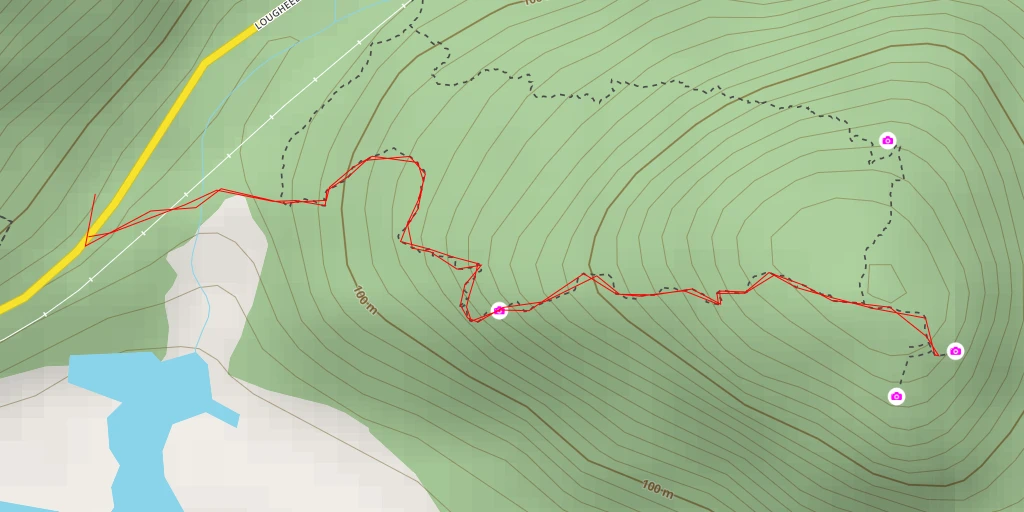 Map of the trail for Landstrom Ridge Trail