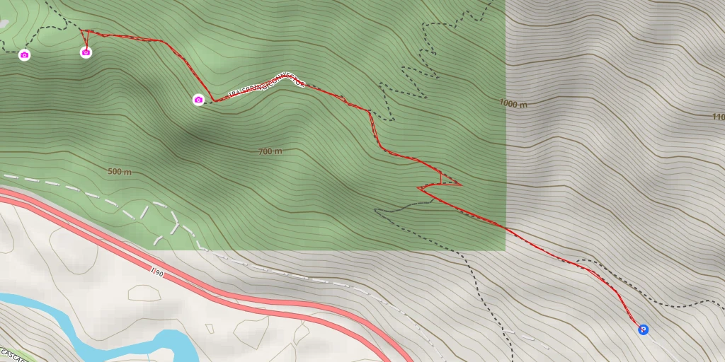 Map of the trail for AI - Dirty Harry's Balcony