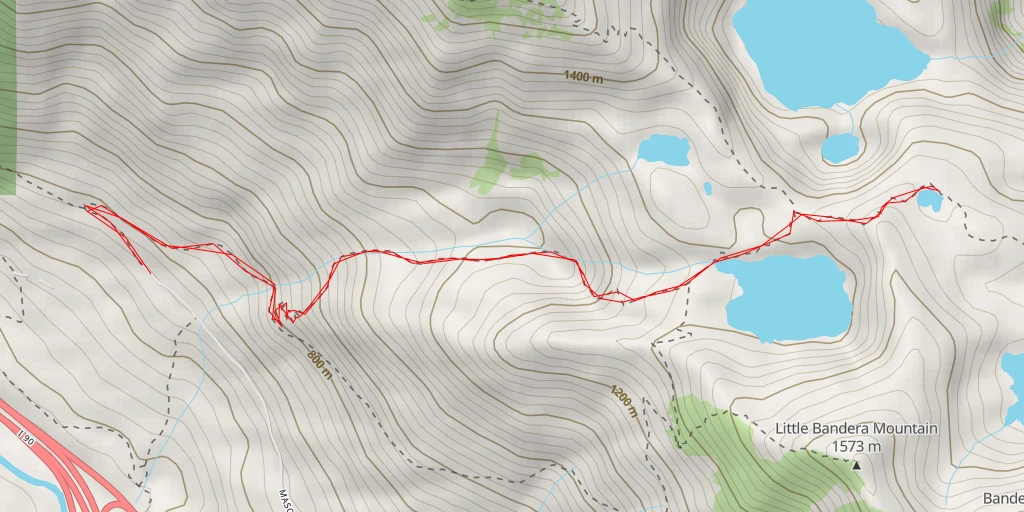 Map of the trail for Sir Richard Pond