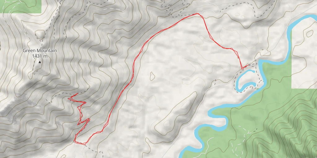 Map of the trail for AI - Far Enough Promontory