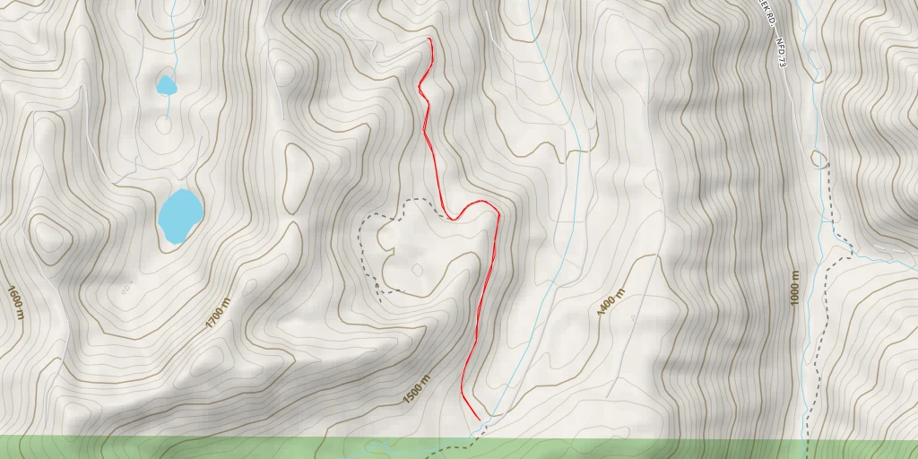 Map of the trail for AI - Eleanor Creek