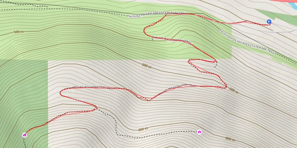 Map of the trail for AI - Owl Hike Spot