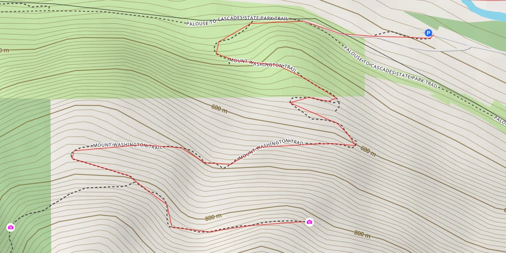 Map of the trail for AI - Salal Point